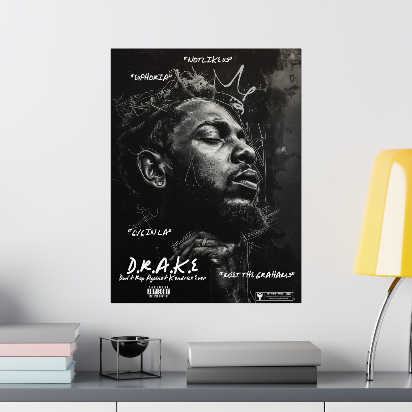 D.R.A.K.E Matte Vertical Poster