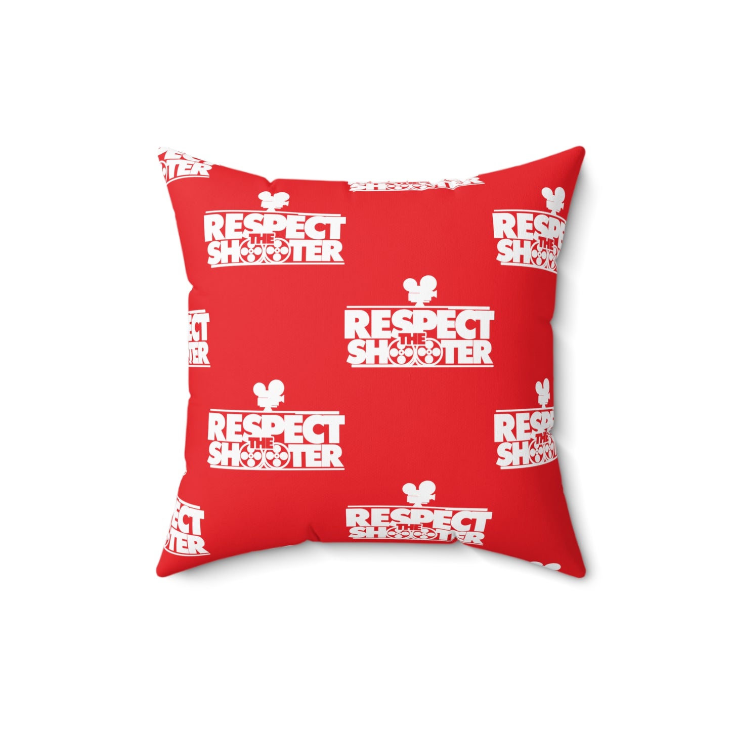 RESPECT THE SHOOTER Square Pillow (Red)