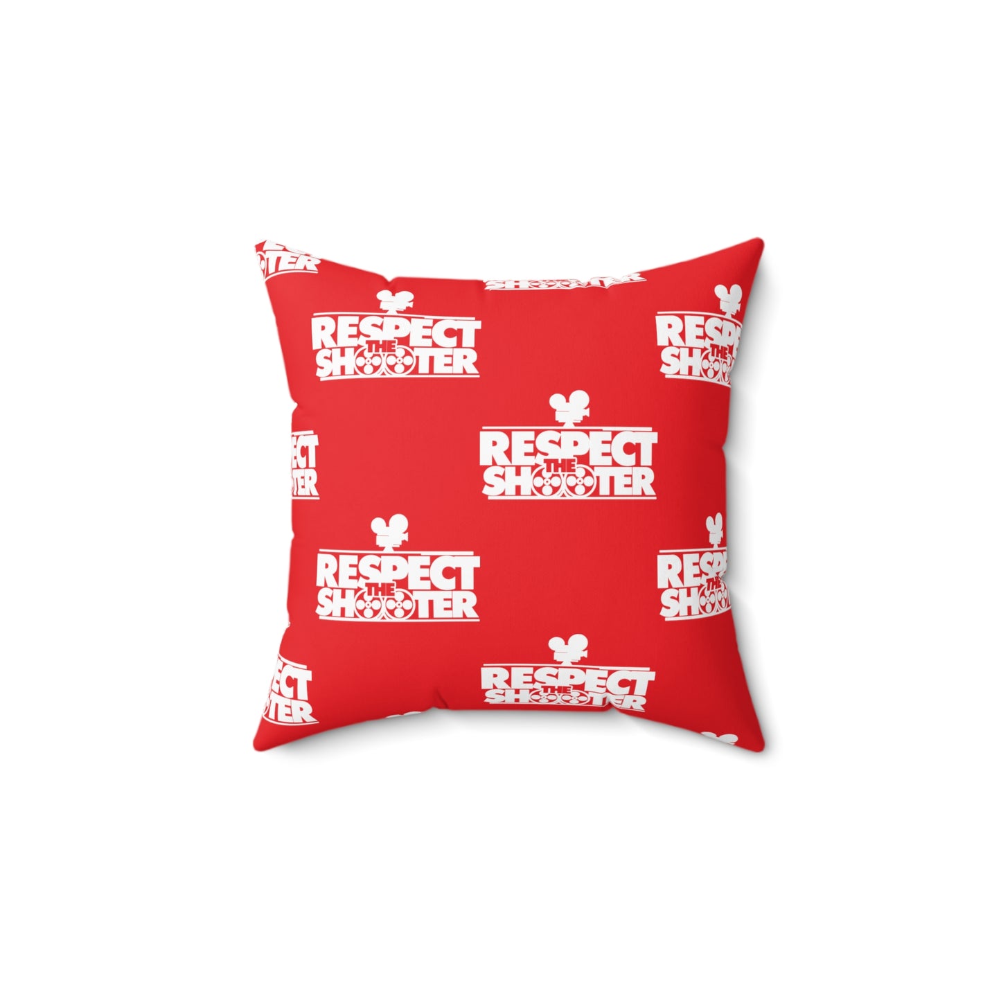 RESPECT THE SHOOTER Square Pillow (Red)