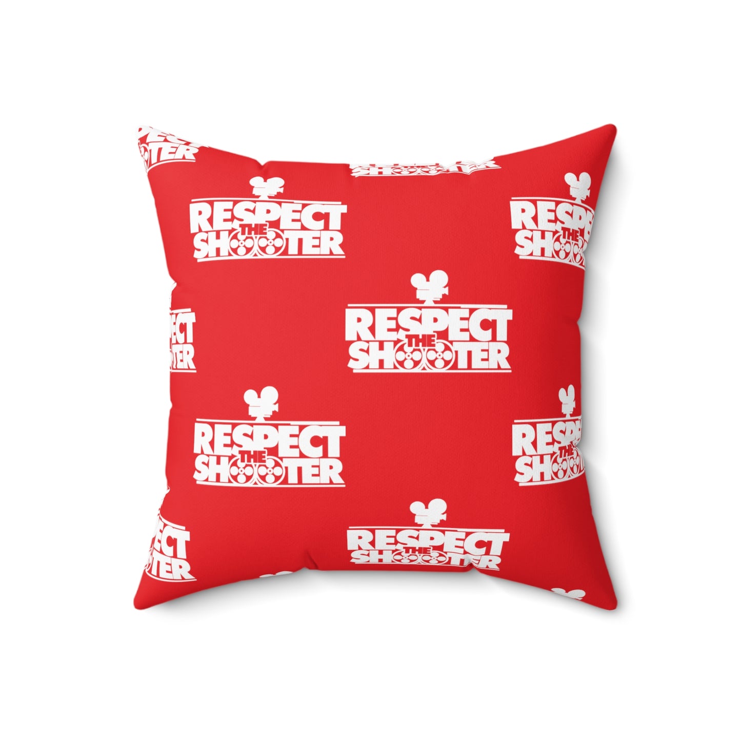 RESPECT THE SHOOTER Square Pillow (Red)