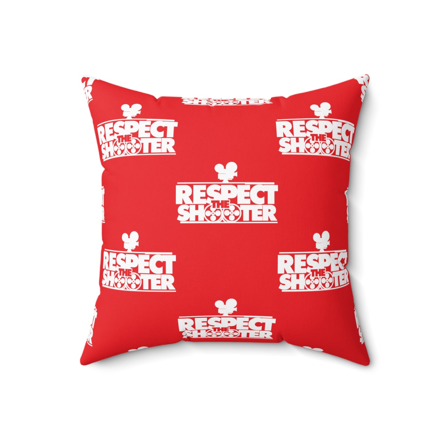 RESPECT THE SHOOTER Square Pillow (Red)