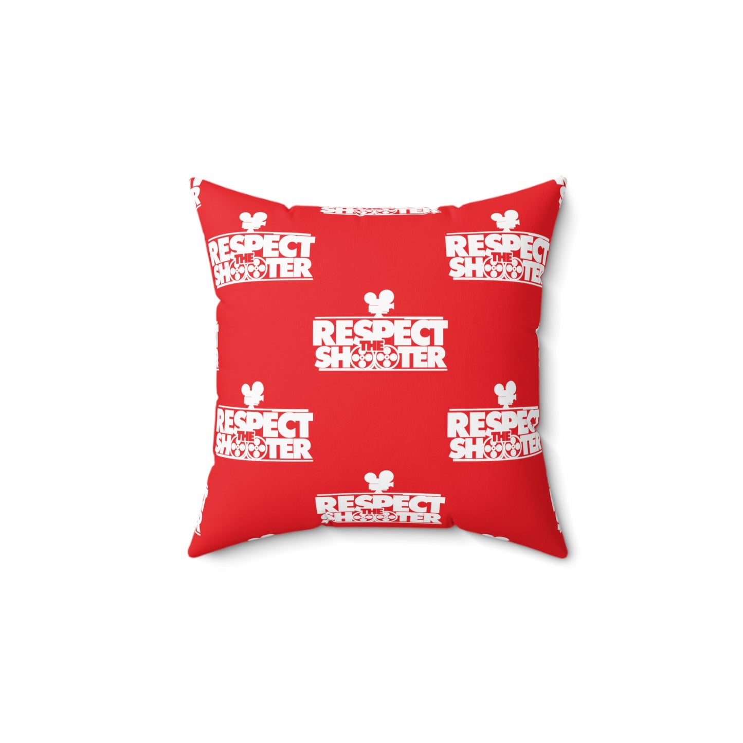 RESPECT THE SHOOTER Square Pillow (Red)