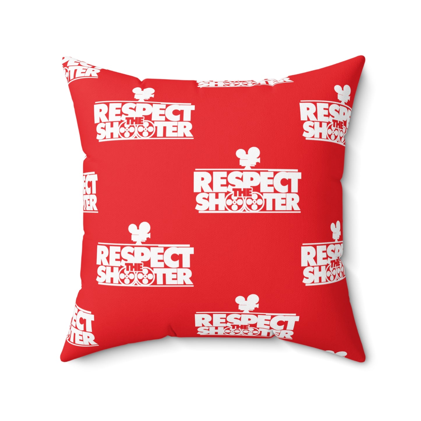 RESPECT THE SHOOTER Square Pillow (Red)