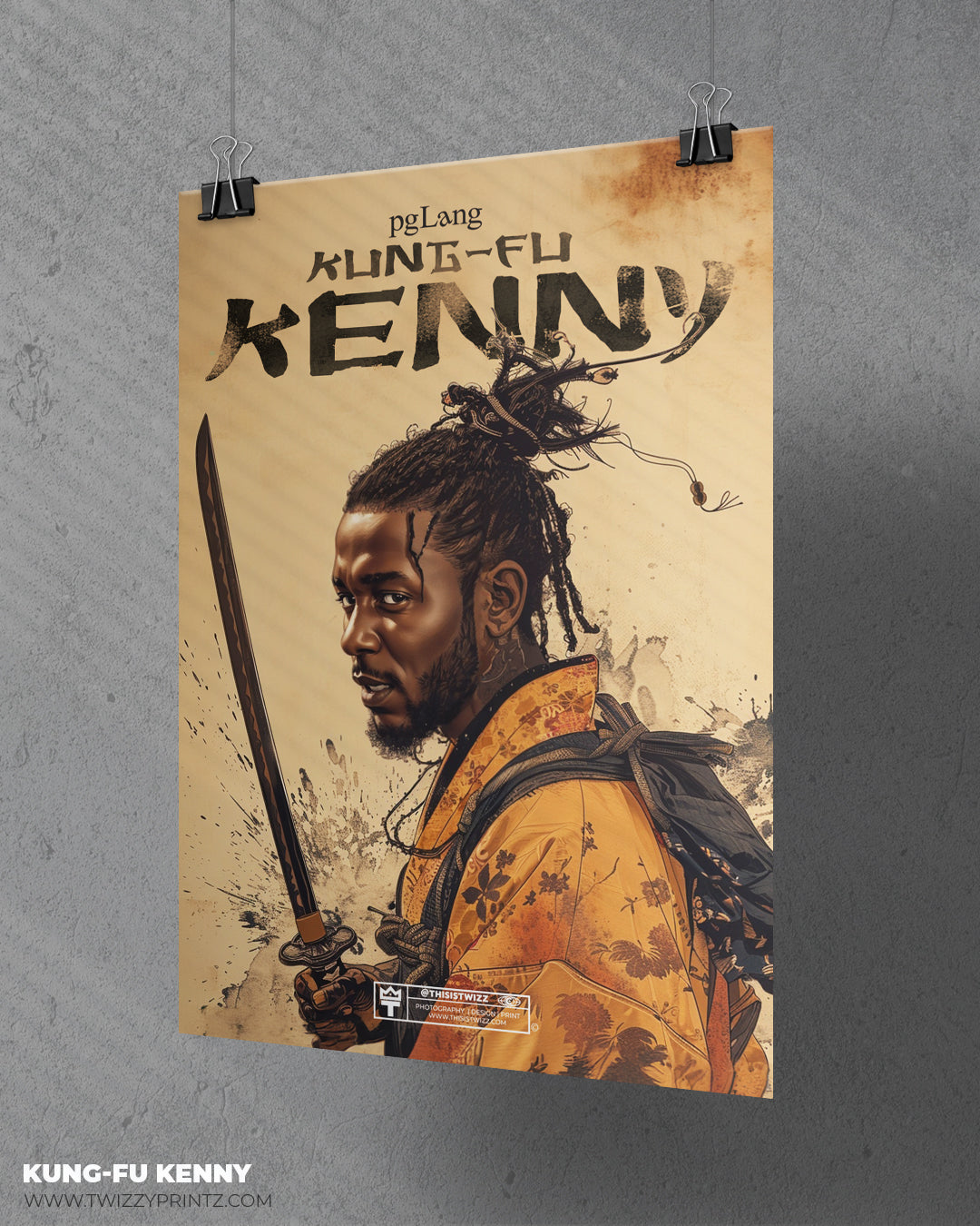 Kung-Fu Kenny "Meet The Grahams" Matte Vertical Poster