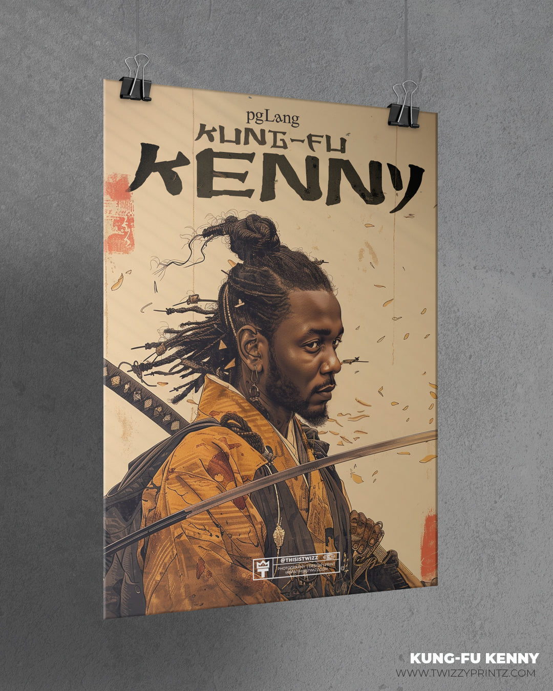 Kung-Fu Kenny "6:16" Matte Vertical Poster