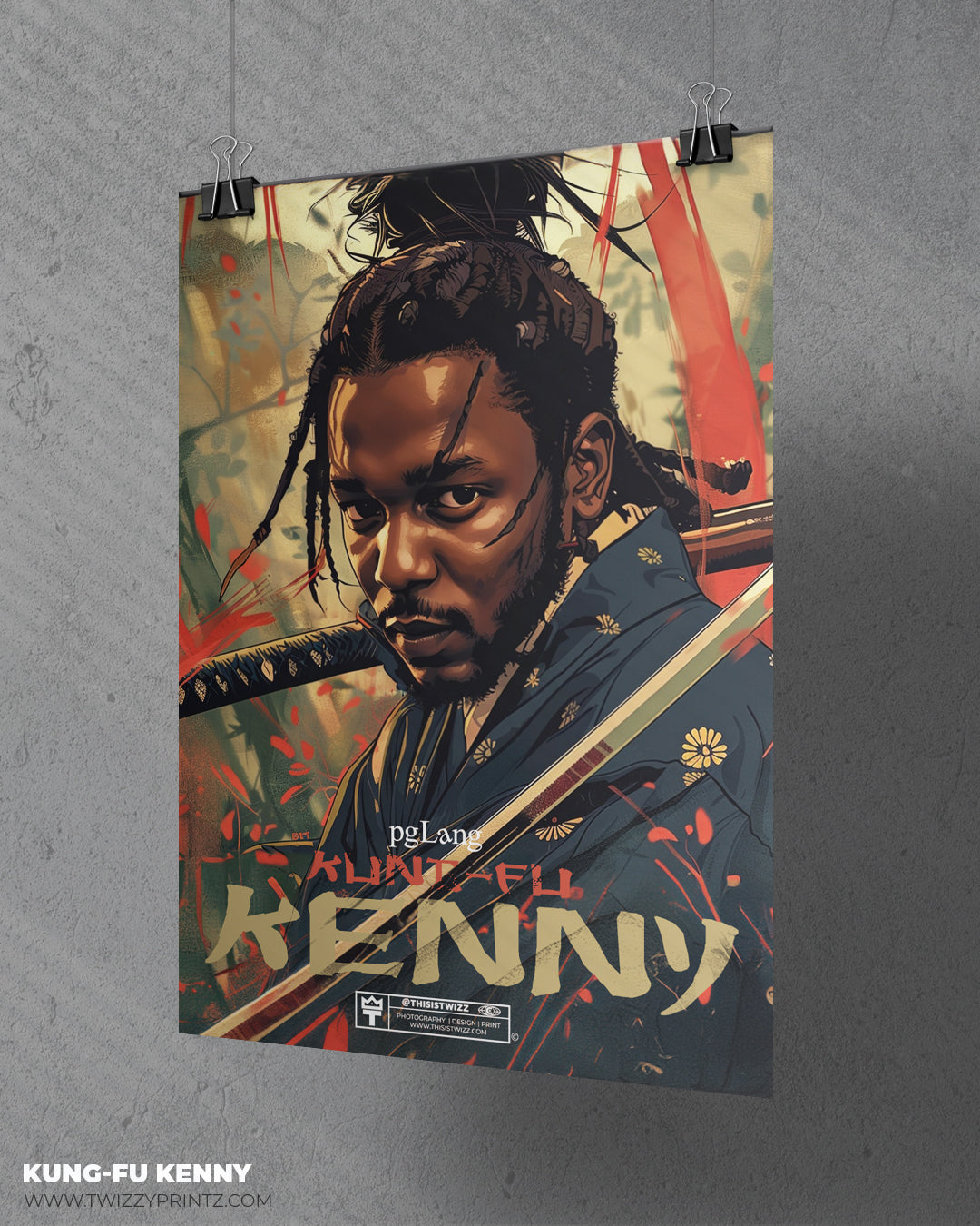 Kung-Fu Kenny "Not Like Us" Matte Vertical Poster