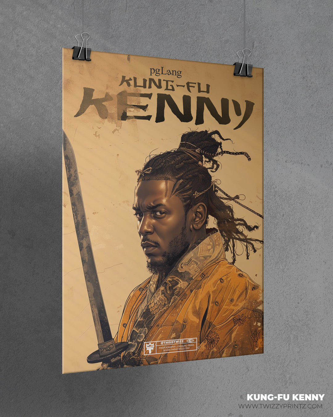 Kung-Fu Kenny "euphoria" Matte Vertical Poster
