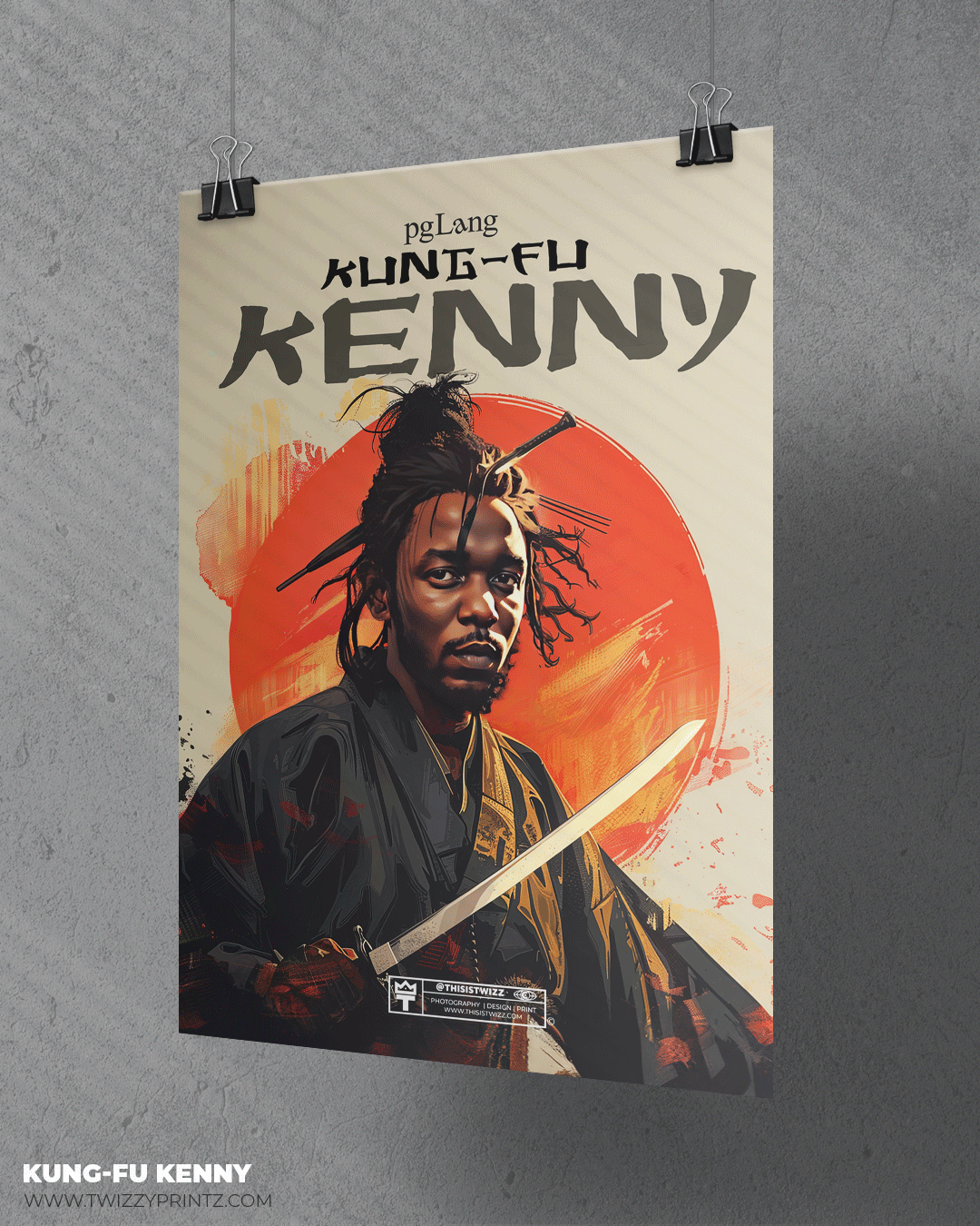 Kung-Fu Kenny "Like That" Matte Vertical Poster