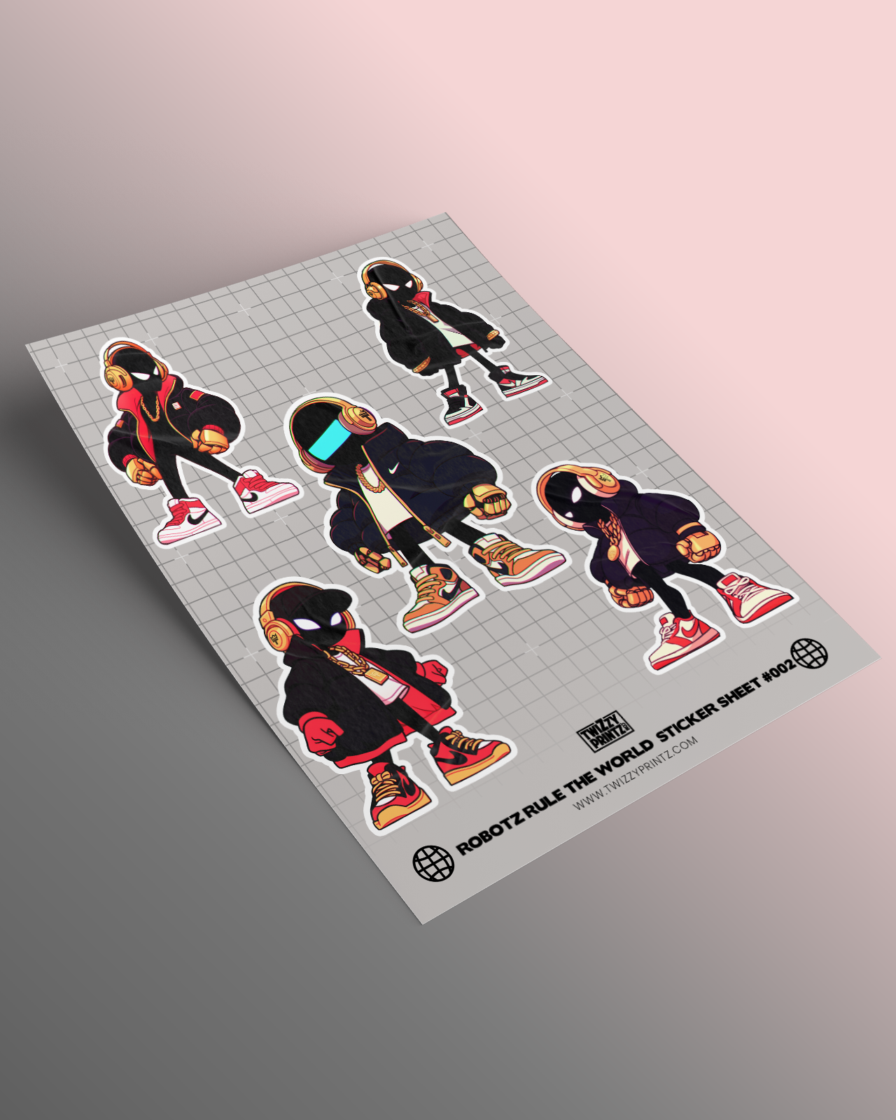 Robotz Rule The World Sticker Sheets #002