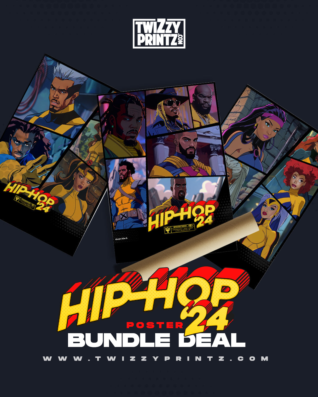 HIP-HOP '24 3 Poster Set