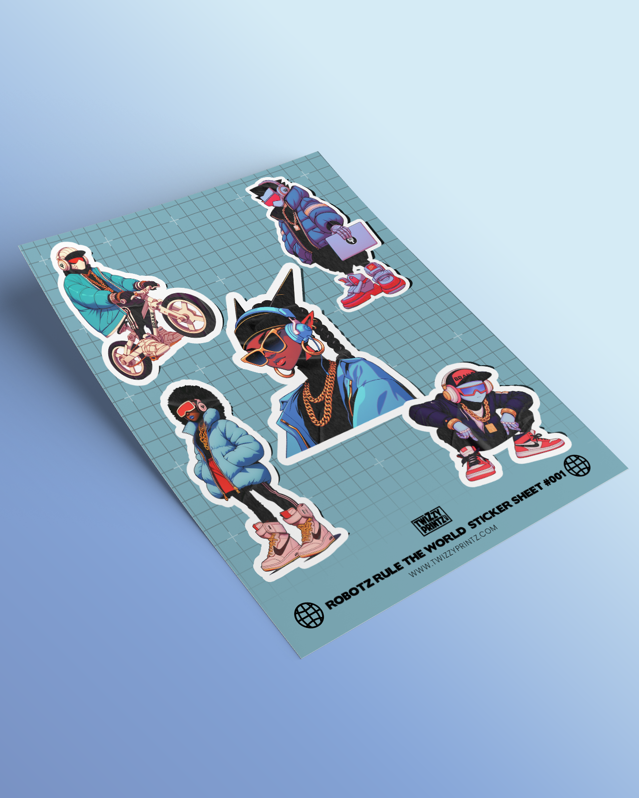 Robotz Rule The World Sticker Sheets #001