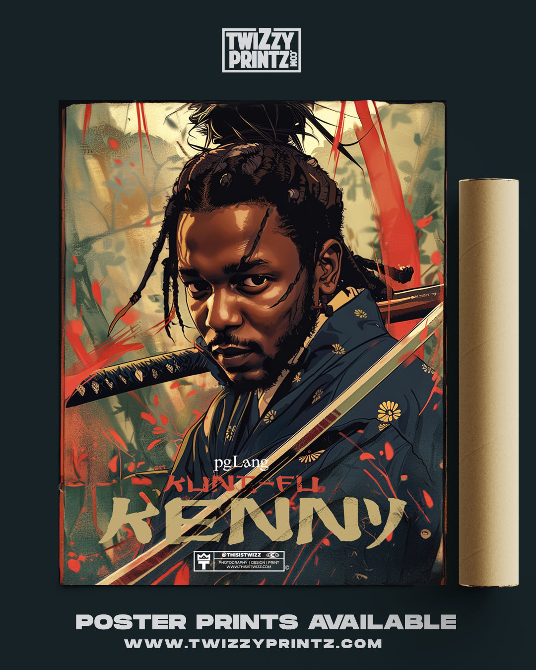 Kung-Fu Kenny "Not Like Us" Matte Vertical Poster